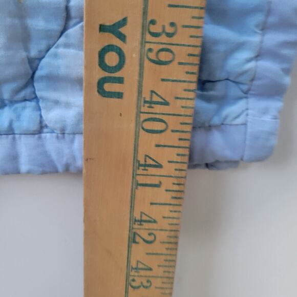 Looney Tunes Space Neighbors Blue Baby Blanket Quilt Bugs Tweety Sylvester - Picture 3 of 9